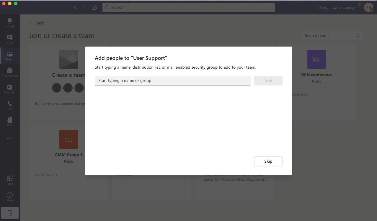 how to add another person to microsoft teams chat