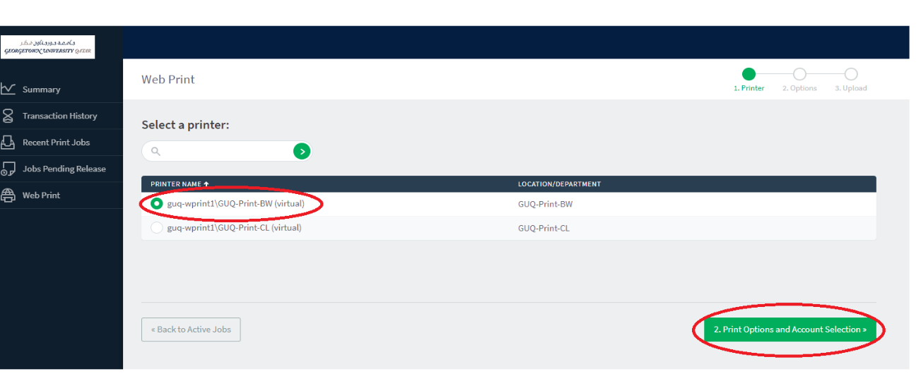 Printing Your Document using the PaperCut  Portal Office of